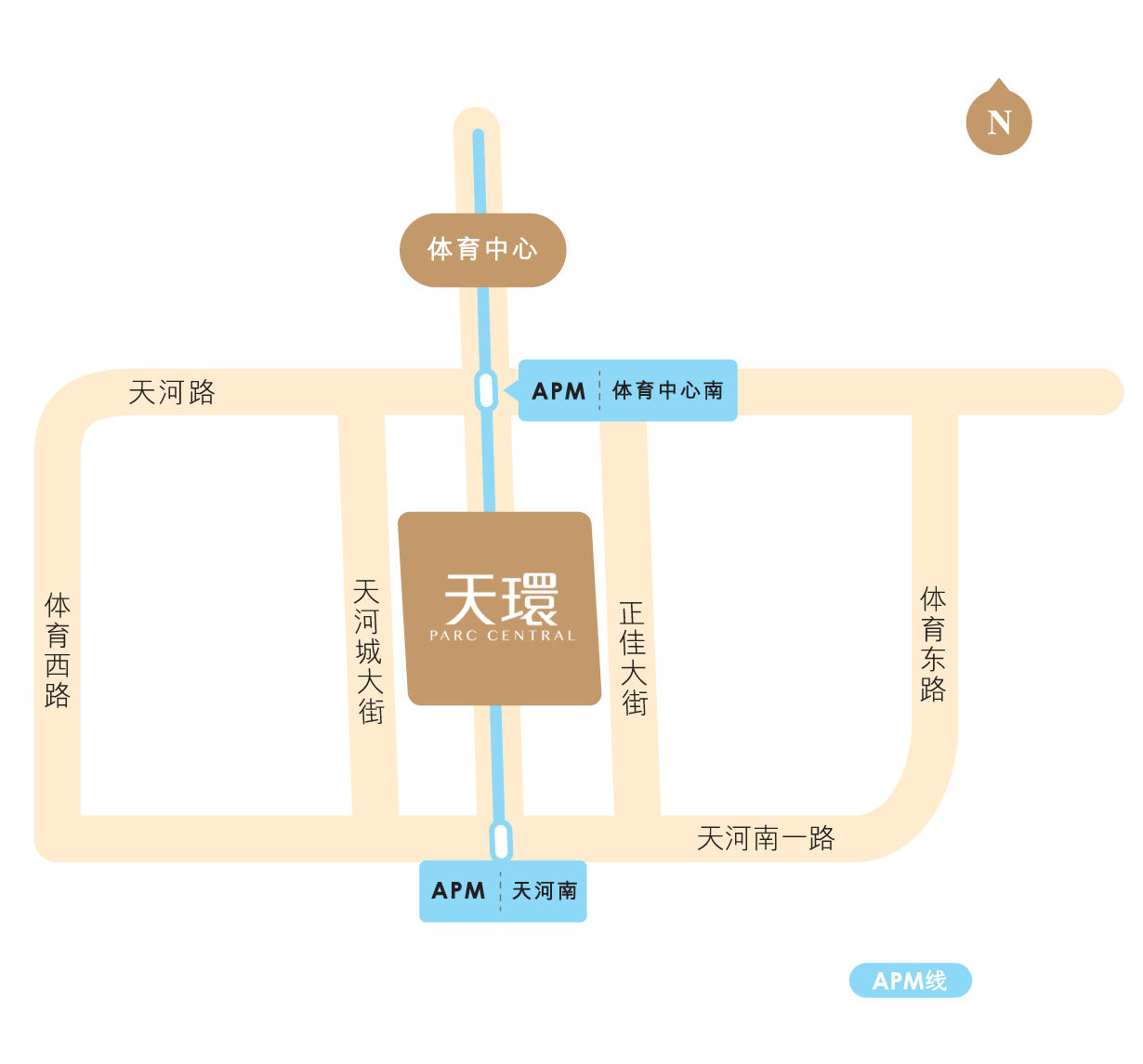 Image of Railway | Line 1\3 Tiyu Xilu Station APM